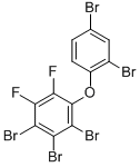 5,6-Difluoro-2,2,3,4,4-pentabromodiphenyl ether (2,2,3,4,4-pentabromo-5,6-difluorodiphenyl ether) Structure,886748-33-0Structure