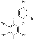 3,6-Difluoro-2,2,4,4,5-pentabromodiphenyl ether (2,2,4,4,5-pentabromo-3,6-difluorodiphenyl ether) Structure,886748-34-1Structure