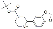 3-Benzo[1,3]dioxol-5-yl-piperazine-1-carboxylic acid tert-butyl ester Structure,886769-95-5Structure