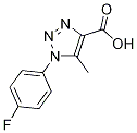 1-(4-Fluorophenyl)-5-methyl-1h-1,2,3-triazole-4-carboxylic acid Structure,887035-89-4Structure