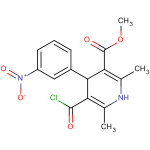 1,4-Dihydro-2,6-dimethyl-3-methoxycarbonyl-4-(3-nitrophenyl)-pyridine-5-carboxylic acid chloride Structure,88712-56-5Structure