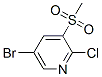 5-Bromo-2-chloro-3-methylsulfonylpyridine Structure,887308-14-7Structure