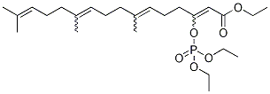 3-Diethoxyphosphoryloxy-7,11,15-trimethyl-hexadecatetra-2,6,10,14-enoic acid, ethyl ester Structure,887354-51-0Structure