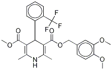 5-Methyl 3-(3’,4’-dimethoxybenzyl)-1,4-dihydro-2,6-dimethyl-5-(2’-trifluoromethyl)phenyl-3,5-pyridinedicarboxylate Structure,887407-05-8Structure