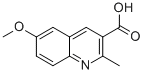 6-Methoxy-2-methylquinoline-3-carboxylicacid Structure,88752-76-5Structure