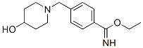 4-(4-Hydroxy-piperidine-1-ylmethyl)-benzimidic acid ethyl ester Structure,887578-24-7Structure