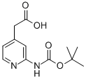 (2-Tert-butoxycarbonylamino-pyridin-4-yl)-acetic acid Structure,887580-70-3Structure