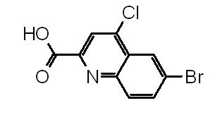 6-Bromo-4-chloro-2-quinolinecarboxylic acid Structure,887589-43-7Structure