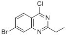 7-Bromo-4-chloro-2-ethyl-quinazoline Structure,887592-08-7Structure