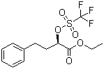 Ethyl (R)-4-phenyl-2-[[(trifluoromethyl)sulfonyl]oxy]butyrate Structure,88767-98-0Structure