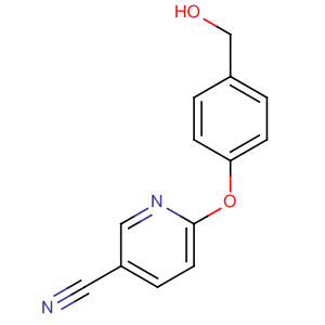 6-(4-(Hydroxymethyl)phenoxy)nicotinonitrile Structure,888967-51-9Structure