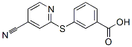 3-(4-Cyanopyridin-2-ylthio)benzoic acid Structure,888968-32-9Structure