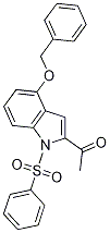 1-(4-(Benzyloxy)-1-(phenylsulfonyl)-1h-indol-2-yl)ethanone Structure,889675-05-2Structure