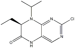 (7R)-2-chloro-7-ethyl-7,8-dihydro-8-(1-methylethyl)-6(5h)-pteridinone Structure,889877-77-4Structure