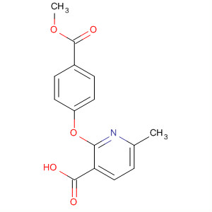 2-(4-(Methoxycarbonyl)phenoxy)-6-methylnicotinic acid Structure,889879-69-0Structure