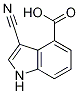 3-Cyano-1h-indole-4-carboxylicacid Structure,889942-85-2Structure