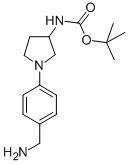 [1-(4-Aminomethyl-phenyl)-pyrrolidin-3-yl]-carbamicacidtert-butylester Structure,889948-66-7Structure