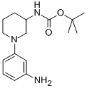 [1-(3-Amino-phenyl)-piperidin-3-yl]-carbamicacidtert-butylester Structure,889948-93-0Structure