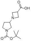 3-(3-Carboxy-azetidin-1-yl)-pyrrolidine-1-carboxylic acid tert-butyl ester Structure,889953-47-3Structure