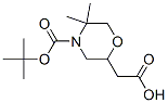 2-Carboxymethyl-5,5-dimethyl-morpholine-4-carboxylic acid tert-butyl ester Structure,889953-52-0Structure