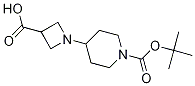 1-(1-(Tert-butoxycarbonyl)piperidin-4-yl)azetidine-3-carboxylicacid Structure,889953-58-6Structure