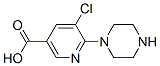 5-Chloro-6-piperazin-1-yl-nicotinic acid Structure,889953-74-6Structure