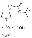 [1-(2-Hydroxymethyl-phenyl)-pyrrolidin-3-yl]-carbamicacidtert-butylester Structure,889956-27-8Structure