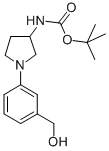 [1-(3-Hydroxymethyl-phenyl)-pyrrolidin-3-yl]-carbamicacidtert-butylester Structure,889956-31-4Structure