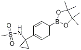 4-(1-Methysulfonylaminocyclopropyl)phenylboronic acid, pinacol ester Structure,890172-55-1Structure