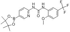 1-(2-Methoxy-5-trifluoromethylphenyl)-3-[5-(4,4,5,5-tetramethyl-1,3,2-dioxaborolan-2-yl)pyridin-2-yl]urea Structure,890435-15-1Structure