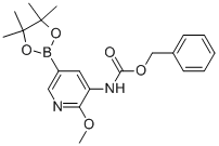 (2-Methoxy-5-(4,4,5,5-tetramethyl-[1,3,2]dioxaborolan-2-yl)-pyridin-3-yl)carbamic acid benzyl ester Structure,893440-45-4Structure