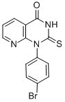 1-(4-Bromophenyl)-2-thioxo-1,2,3,4-tetrahydropyrido[2,3-d]pyrimidin-4-one Structure,89374-60-7Structure