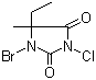 1-Bromo-3-chloro-5-ethyl-5-methylhydantoin Structure,89415-46-3Structure