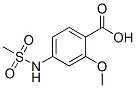 2-Methoxy-4-[(methylsulfonyl)amino]benzoic acid Structure,89469-44-3Structure