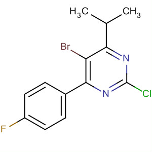 5-Bromo-2-chloro-4-(4-fluorophenyl)-6-isopropylpyrimidine Structure,894787-97-4Structure