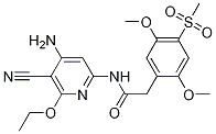 N-(4-amino-5-cyano-6-ethoxy-2-pyridinyl)-2,5-dimethoxy-4-(methylsulfonyl)benzeneacetamide Structure,894803-86-2Structure