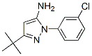 3-Tert-butyl-1-(3-chlorophenyl)-1H-pyrazol-5-amine Structure,895042-70-3Structure