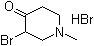 3-Bromo-1-methylpiperidin-4-one hbr Structure,89580-42-7Structure