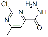 2-Chloro-6-methylpyrimidine-4-carbohydrazide Structure,89598-84-5Structure