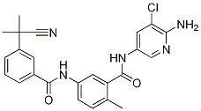 N-(6-amino-5-chloro-3-pyridinyl)-5-[[3-(1-cyano-1-methylethyl)benzoyl]amino]-2-methylbenzamide Structure,896159-45-8Structure