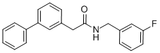 [1,1-biphenyl]-3-acetamide, n-[(3-fluorophenyl)methyl]- Structure,897015-56-4Structure