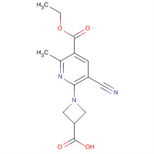 1-[3-Cyano-5-(ethoxycarbonyl)-6-methylpyridine-2-yl]azetidine-3-carboxylic acid Structure,898227-90-2Structure