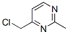 Pyrimidine, 4-(chloromethyl)-2-methyl- (9ci) Structure,89967-01-1Structure