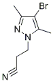 3-(4-Bromo-3,5-dimethyl-1H-pyrazol-1-yl)propanenitrile Structure,90006-21-6Structure