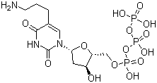 ((2R,3S,5R)-5-(5-(3-aminopropyl)-2,4-dioxo-3,4-dihydropyrimidin-1(2H)-yl)-3-hydroxytetrahydrofuran-2-yl)methyl tetrahydrogen triphosphate Structure,90015-82-0Structure