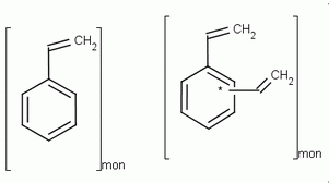 Styrene-divinylbenzene copolymer,cross linked Structure,9003-70-7Structure