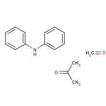 Formaldehyde, polymer with n-phenylbenzenamine and2-propanone Structure,9003-80-9Structure