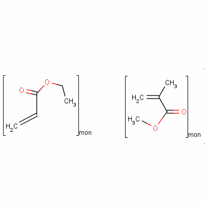 Poly(methyl methacrylate-co-ethyl acrylate) Structure,9010-88-2Structure