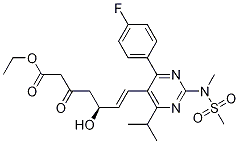 (5S,6e)-7-[4-(4-fluorophenyl)-6-(1-methylethyl)-2-[methyl(methylsulfonyl)amino]-5-pyrimidinyl]-5-hydroxy-3-oxo-6-heptenoic acid ethyl ester Structure,901765-36-4Structure