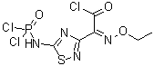 (Z)-5-[(dichlorophosphinyl)amino]-alpha-(ethoxyimino)-124-thiadiazol-3-acetyl chloride Structure,90211-01-1Structure